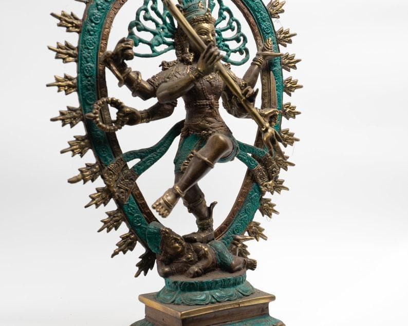 Hindu Dancing Shiva Nataraja Bronze Statue