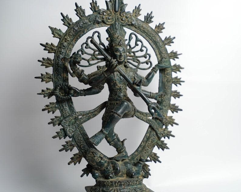 Hindu Dancing Shiva Nataraja Bronze Statue