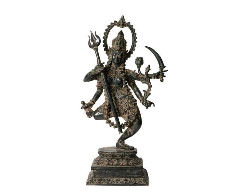 Hindu God Mahakali Dancing Statue