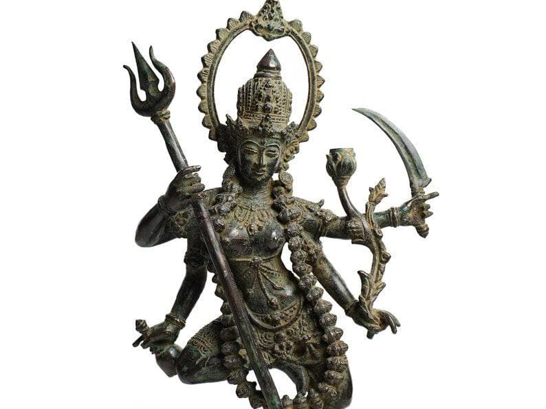 Hindu God Mahakali Dancing Statue