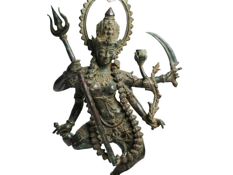 Hindu God Mahakali Dancing Statue