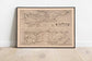 Historical Map of Cyrpus and Crete Island 1570| Old Map Wall Decor - MAIA HOMES