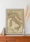 Historical Map of Italy 1828| Old Map Wall Decor - MAIA HOMES