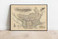 Historical Map of Ottoman Empire in Europe 1851| Old Map Wall Decor - MAIA HOMES