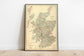 Historical Map of Scotland| 1876 Old Map Scotland Wall Print - MAIA HOMES