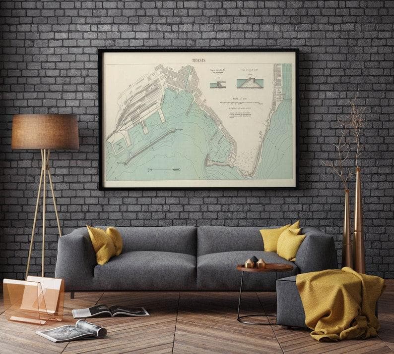 Historical Map of Trieste| Maps of Italy - MAIA HOMES