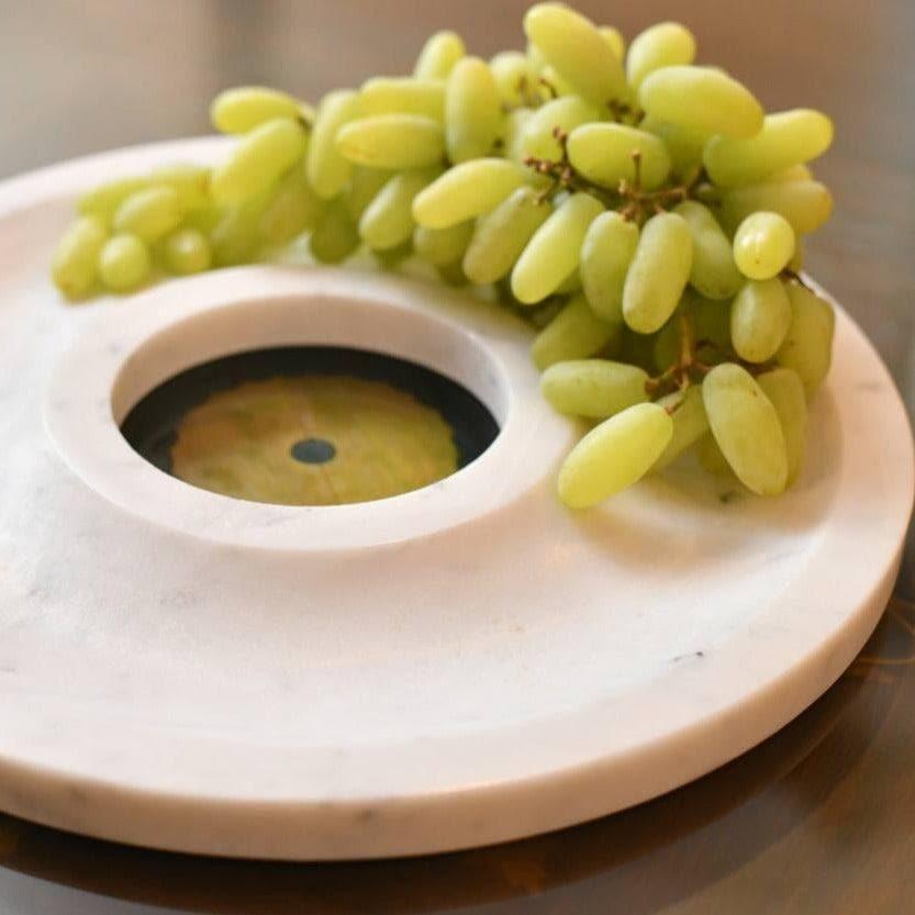 HOME COUTURE COLLECTIVE White Fruit & Cheese Platter - MAIA HOMES