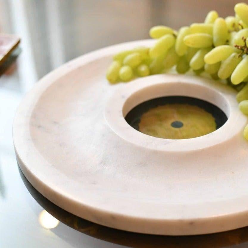 HOME COUTURE COLLECTIVE White Fruit & Cheese Platter - MAIA HOMES