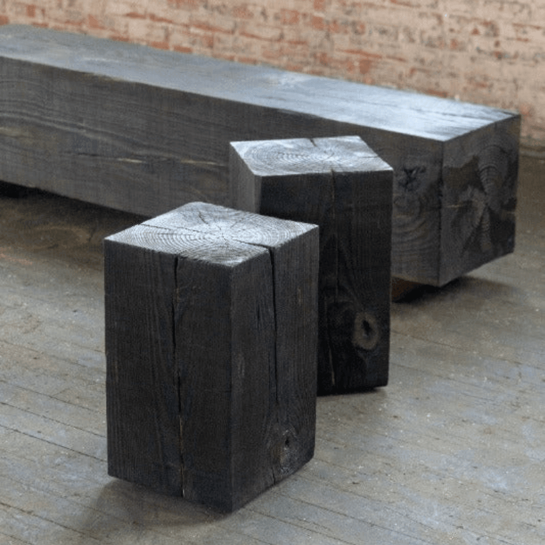 Hyo Table | Wood Cube Side Table