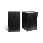 Hyo Table | Wood Cube Side Table