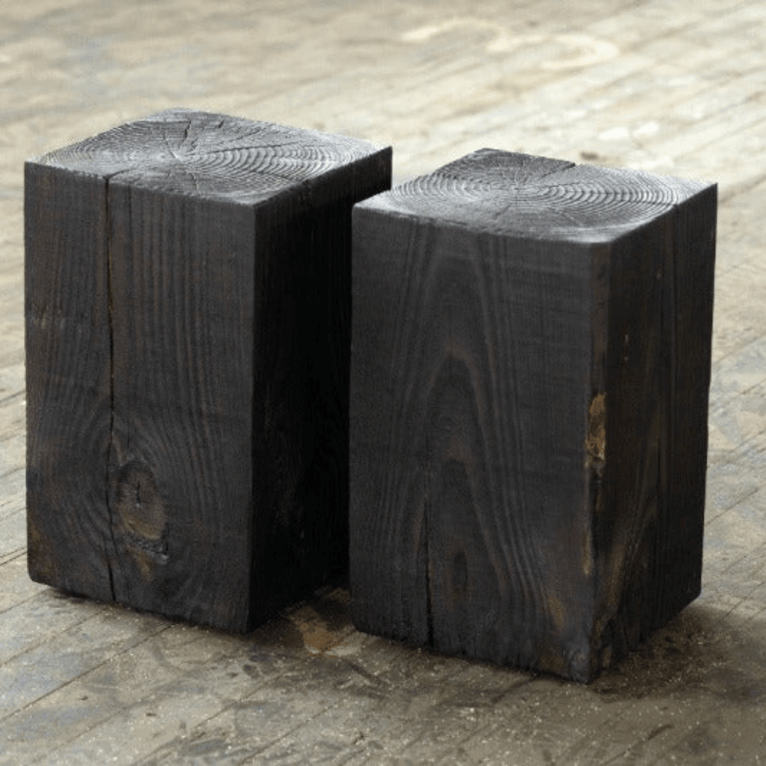 Hyo Table | Wood Cube Side Table