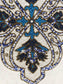 Priscilla Beaded Placemat - Blue/White - MAIA HOMES