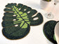 Monstera Leaf Beaded Placemat - MAIA HOMES