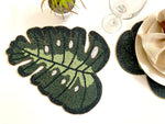 Monstera Leaf Beaded Placemat Default Title