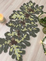 Long Leaf Beaded Table Runner