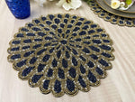 Flower Petals Beaded Scalloped Placemat