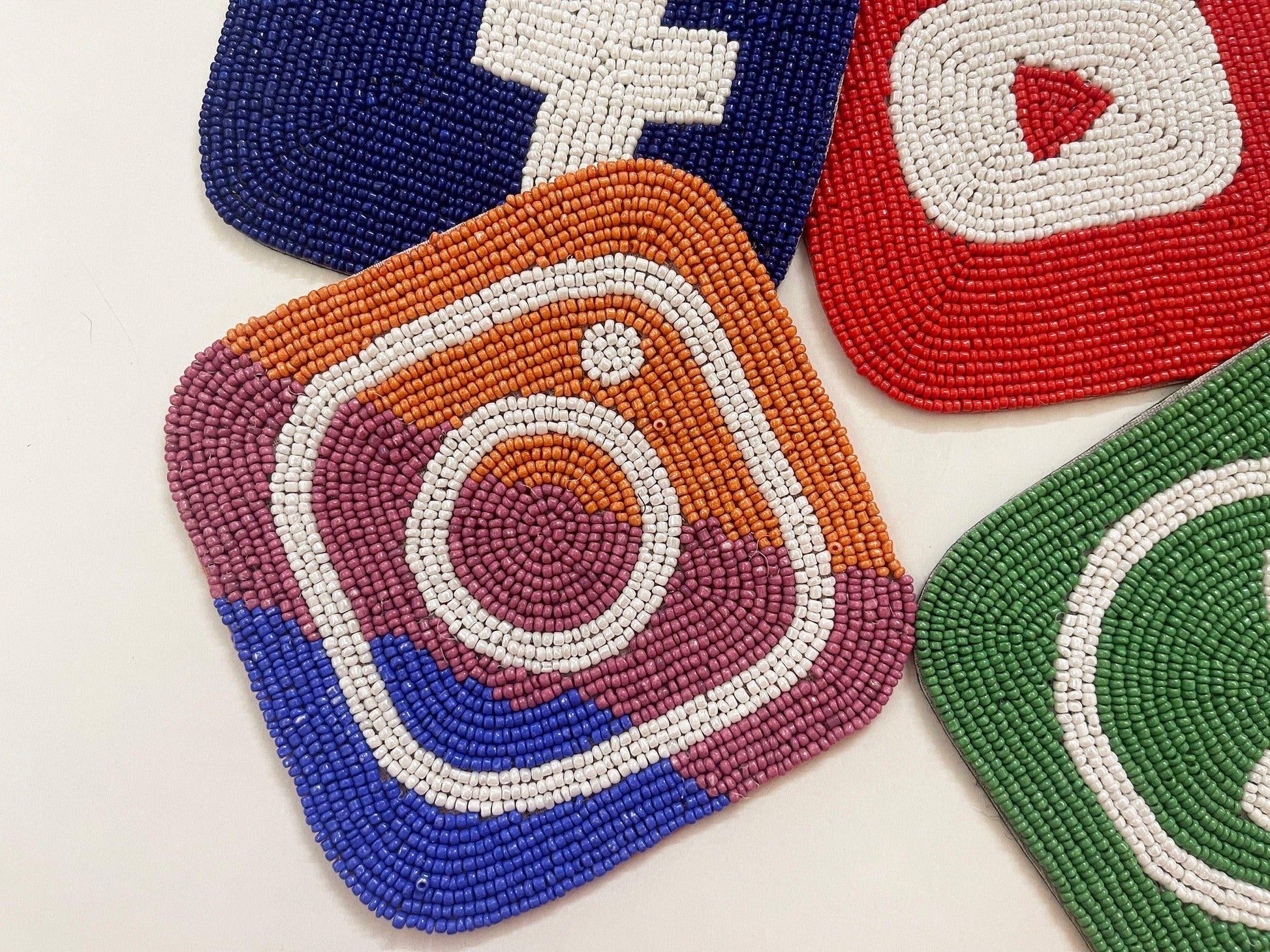 Social Media Beaded Coasters - Set of 6