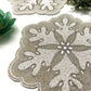 Christmas Snowflake Beaded Placemat - Set of 2 - MAIA HOMES