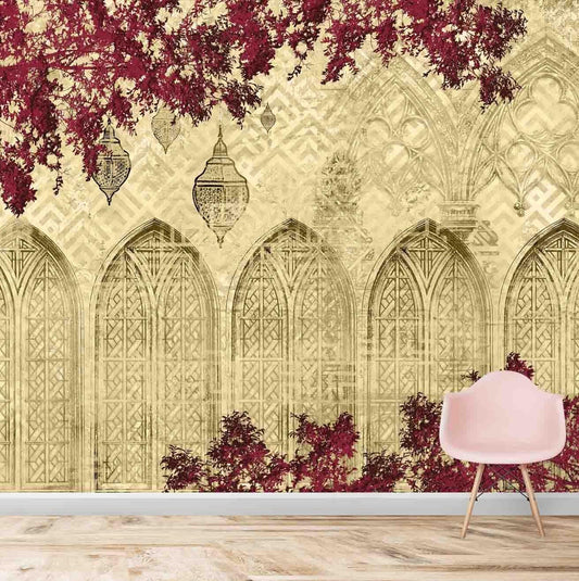Indian Mughal Themed Wallpaper