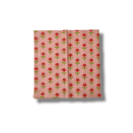 Indian Roses Floral Block Printed Cotton Napkins