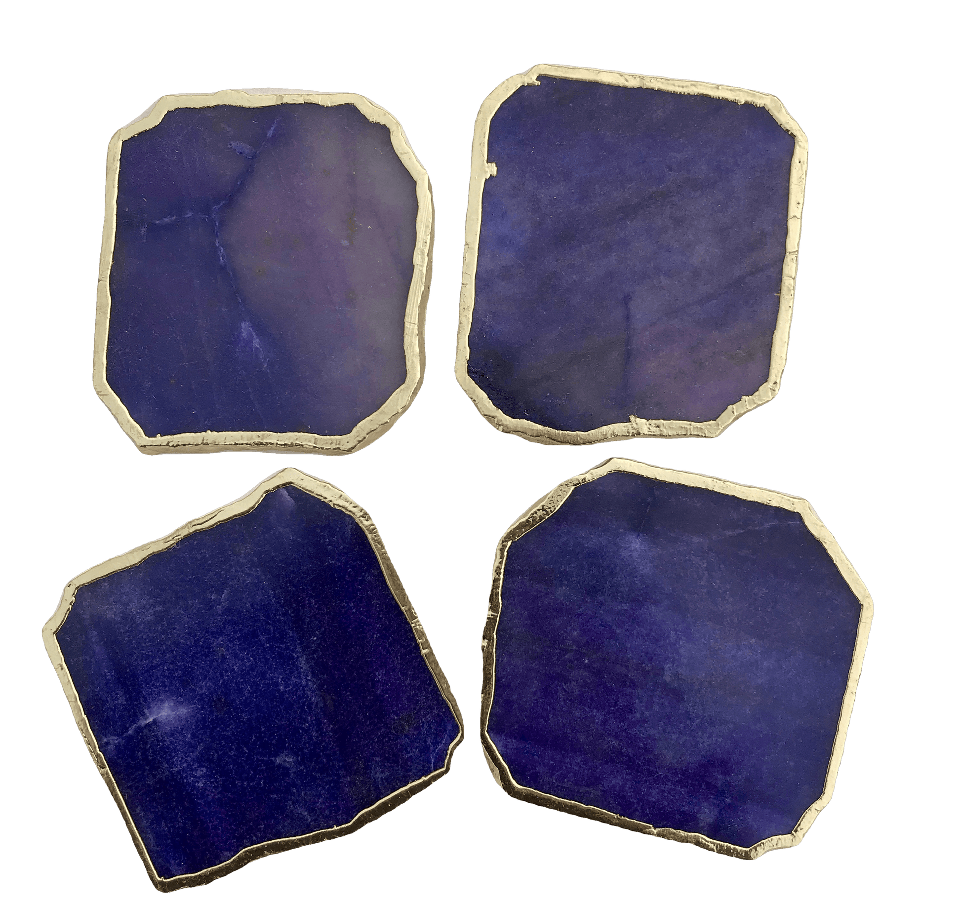 Indigo Agate Aventurine Coaster Set of 4 - MAIA HOMES