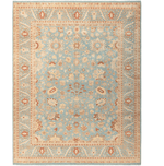 Indigo Natural Lilic Hand Spun Wool Hand Knotted Area Rug