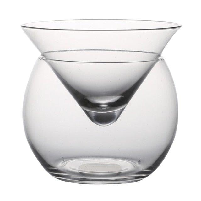 Interlayer Triangle Cocktail Glass Large