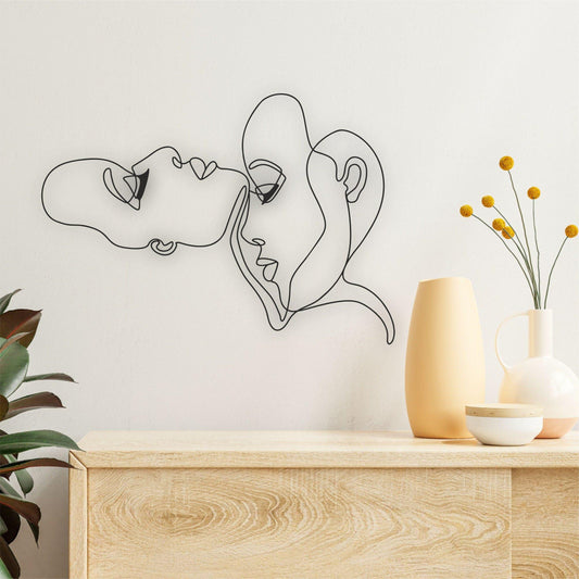 Intimate Women Faces Metal Wall Art - MAIA HOMES