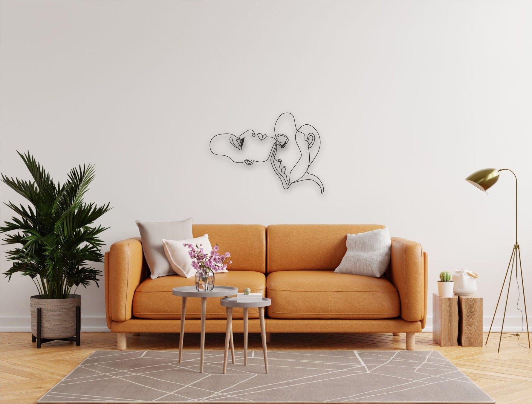 Intimate Women Faces Metal Wall Art