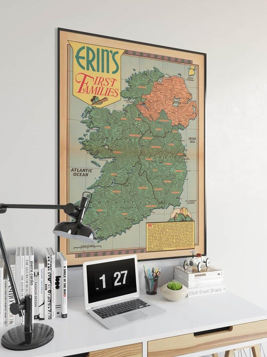 Ireland Map Print| Art History - MAIA HOMES