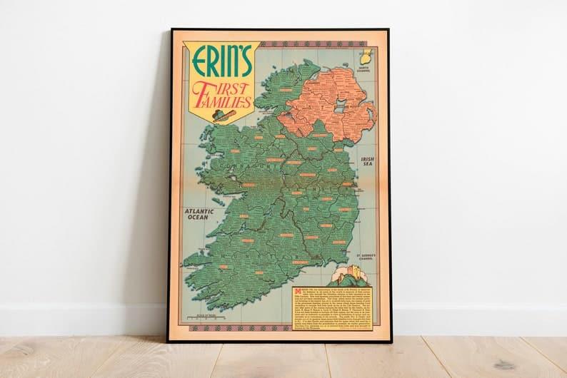 Ireland Map Print| Art History