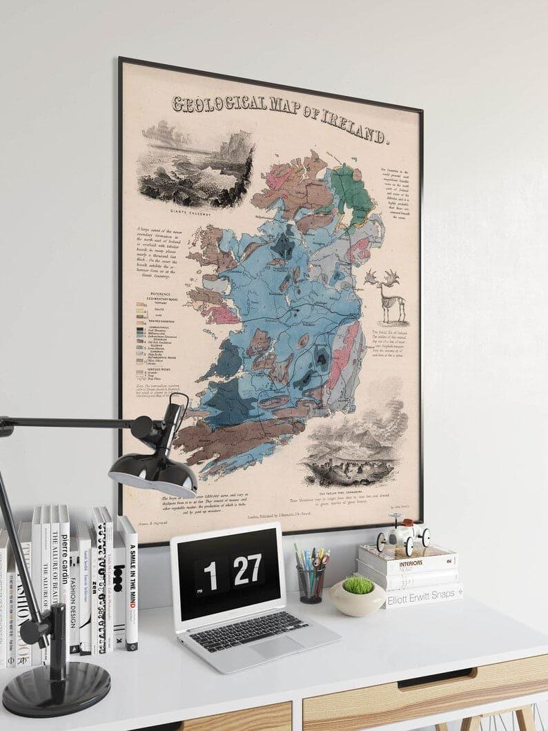 Ireland Map Print| Fine Art Prints