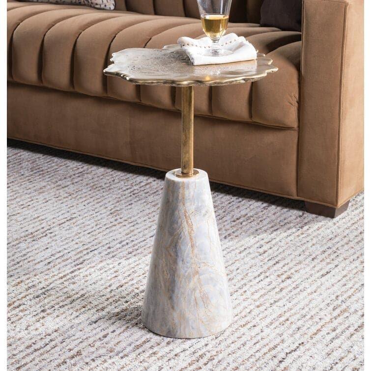 Irregular Top Marble End Table Default Title