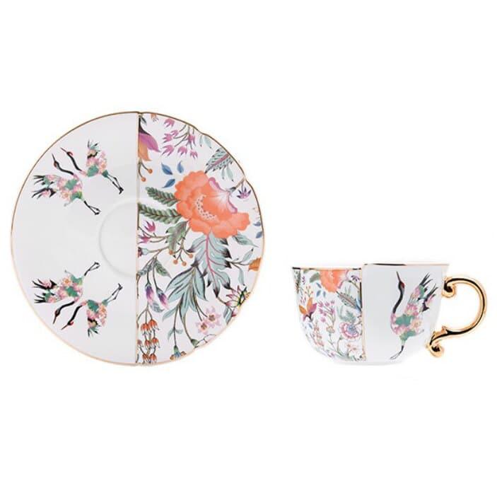 Irregularly Chinoiserie Tiger Mug and Saucer Set 200ml-300ml Zach