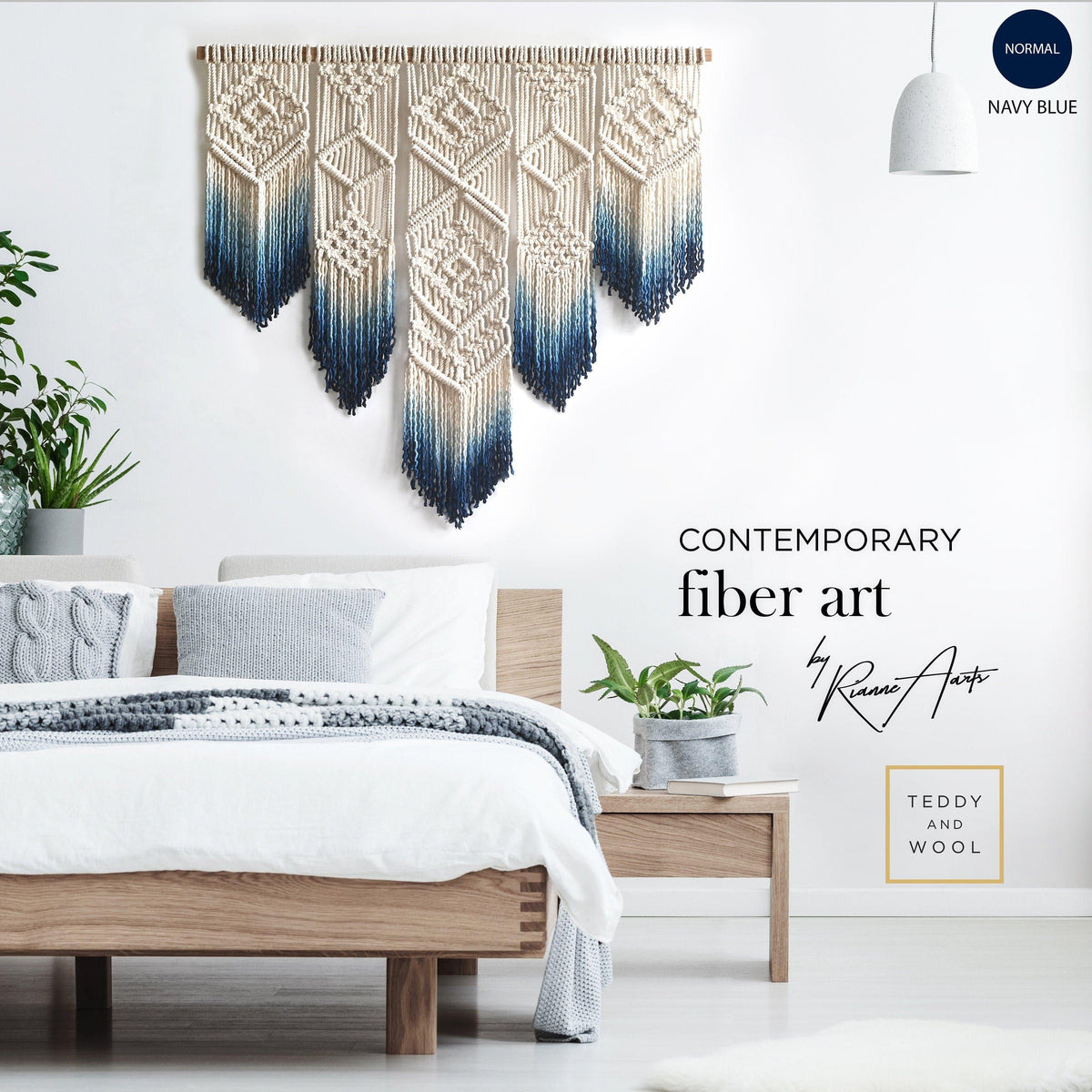 ISA Geometric Macrame Wall Hanging - Dyed Wall Tapestry