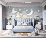 It's a Beautiful Sky Nursery Wallpaper