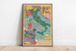Italy World War 2 Map Print| Poster Print - MAIA HOMES