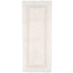 Ivory Reversible Cotton Bath Rug Runner