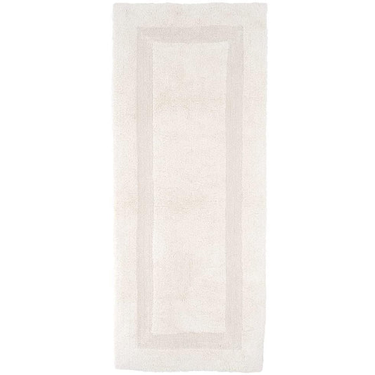 Ivory Reversible Cotton Bath Rug Runner - MAIA HOMES