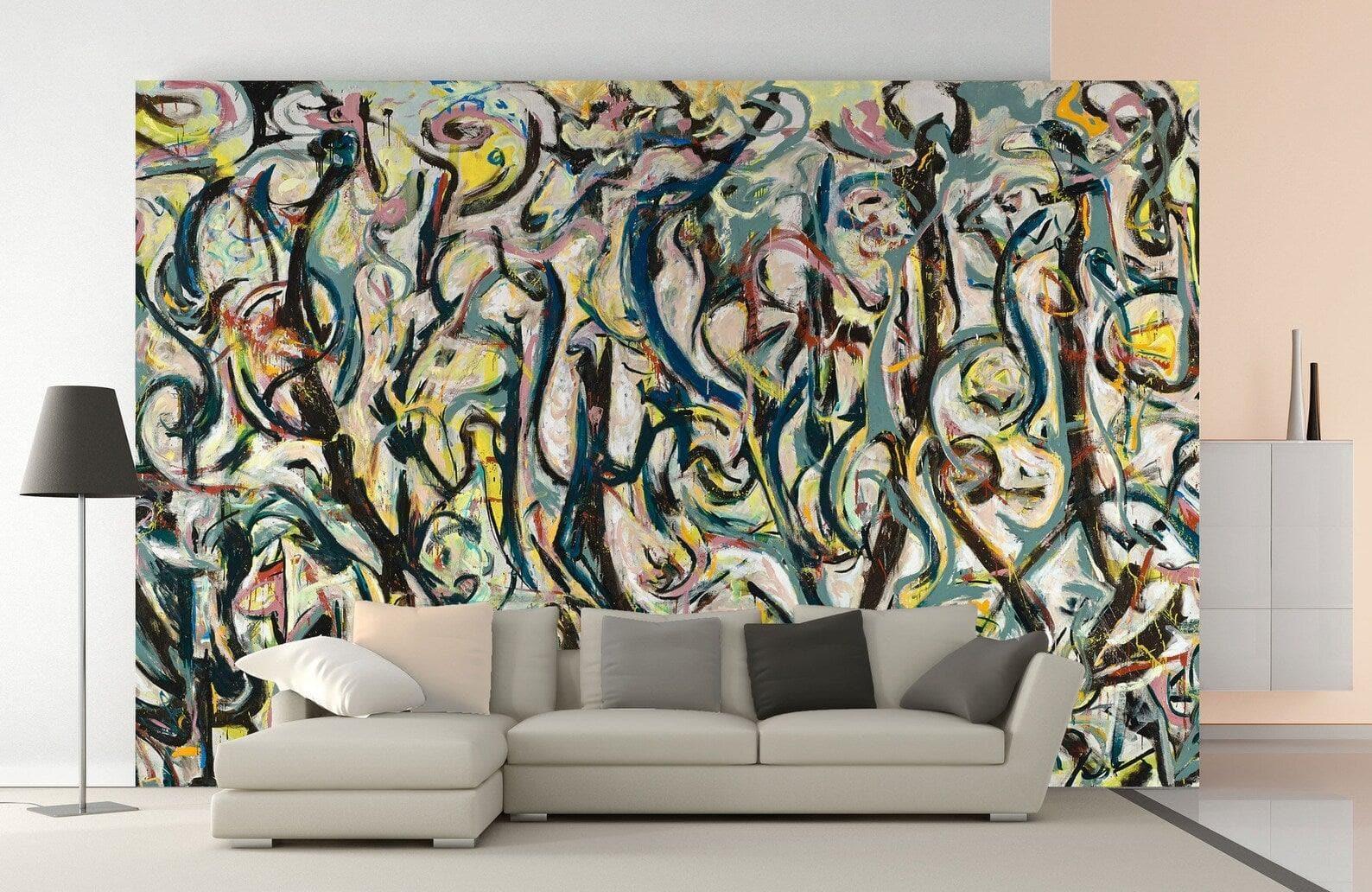 Jackson Pollock Modern Abstract Art Wall Mural