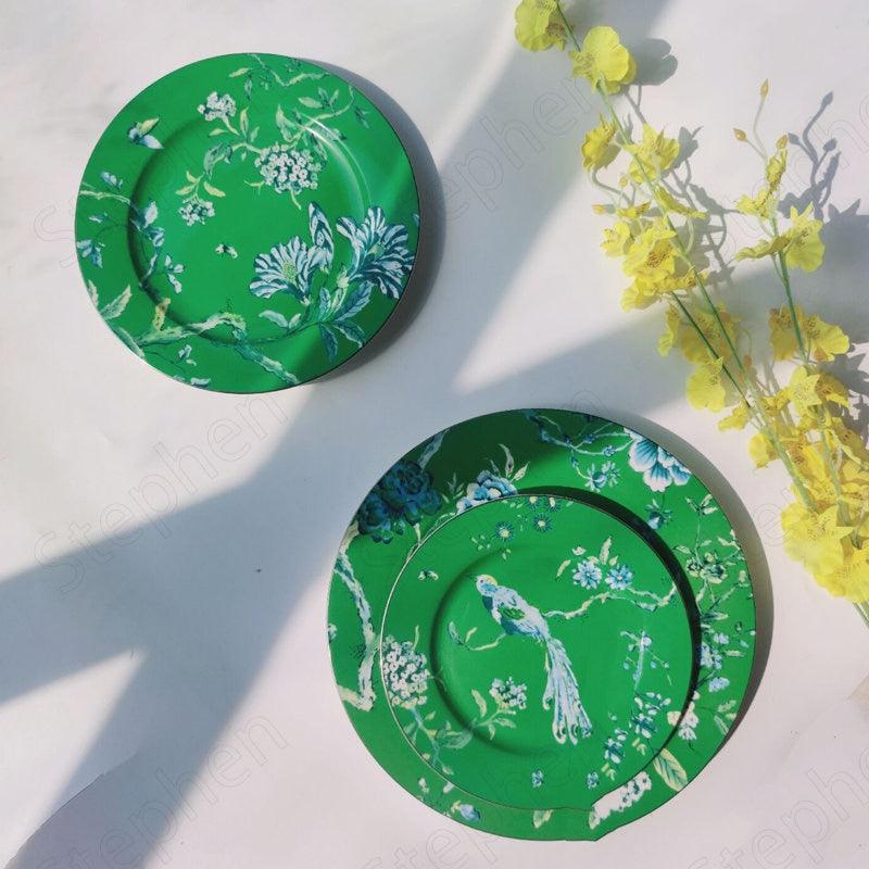 Jade Phoenix Floral Dinnerware