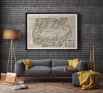 Jaen Map Print| Canvas Print Wall Art