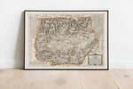 Jaen Map Print| Canvas Print Wall Art