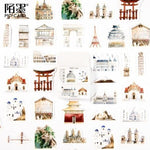 Japanese Scrapbooking Stickers Set - 45 pcs S