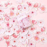 Japanese Scrapbooking Stickers Set - 45 pcs E