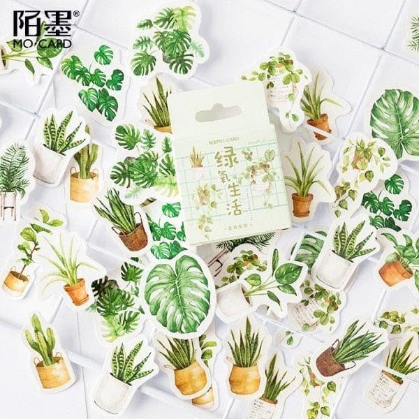 Japanese Scrapbooking Stickers Set - 45 pcs K