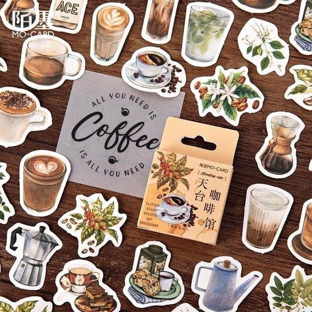 Japanese Scrapbooking Stickers Set - 45 pcs I