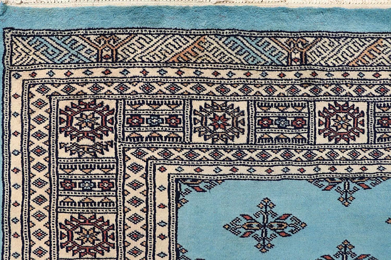 Javarak Blue Hand Knotted Area Rug