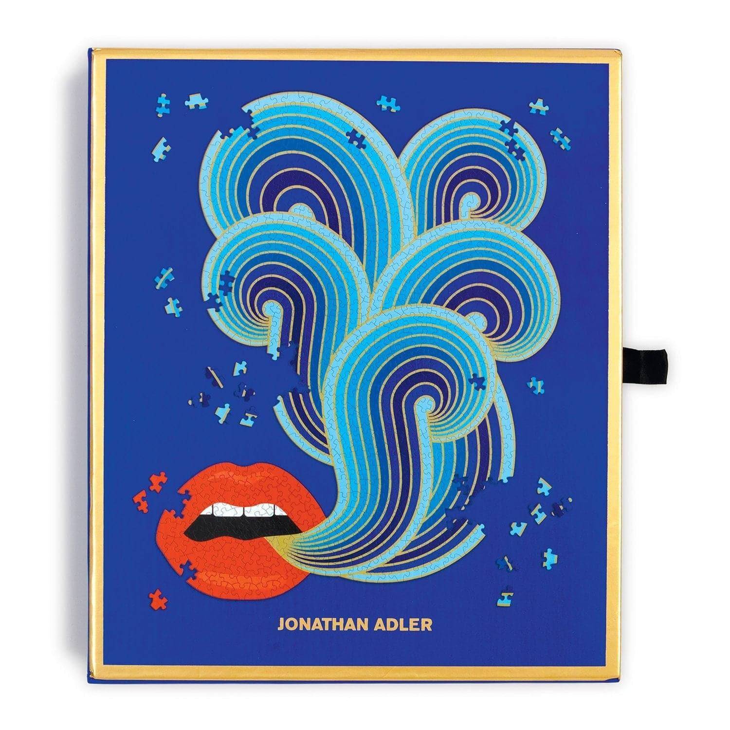 Jonathan Adler 750 Piece Lips Shaped Jigsaw Puzzle