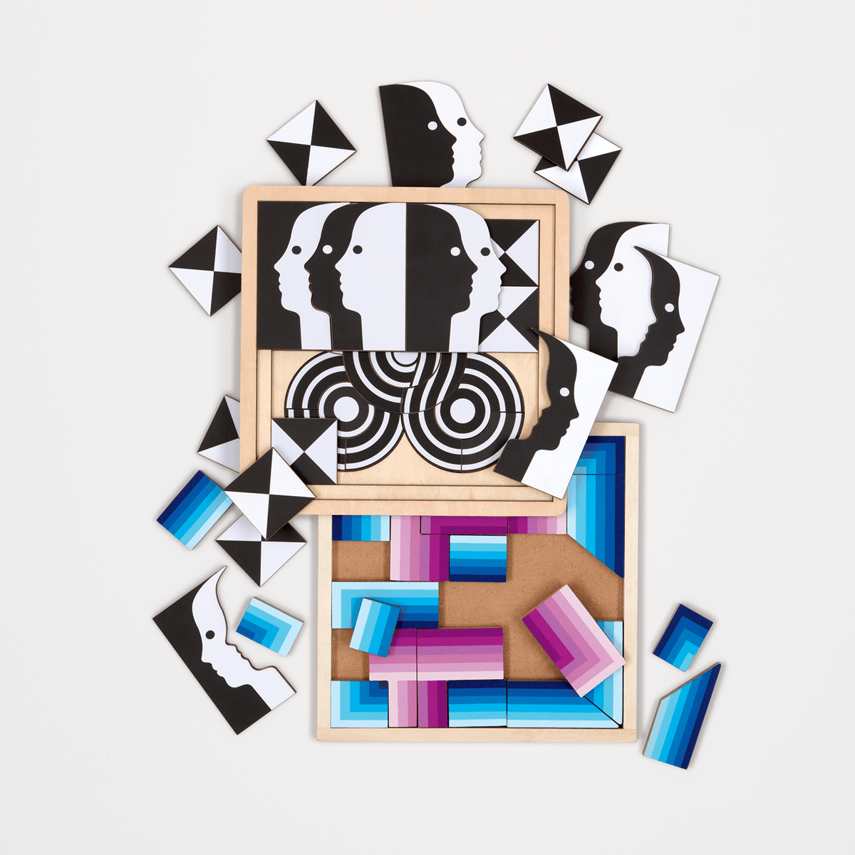 Jonathan Adler Infinity Wooden Jigsaw Puzzle Set